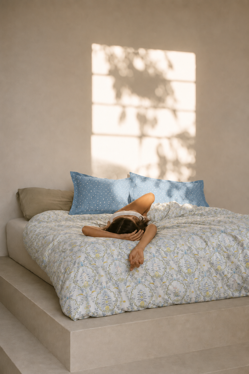 Bluebell Grove fitted cotton bedsheet set – alternate view