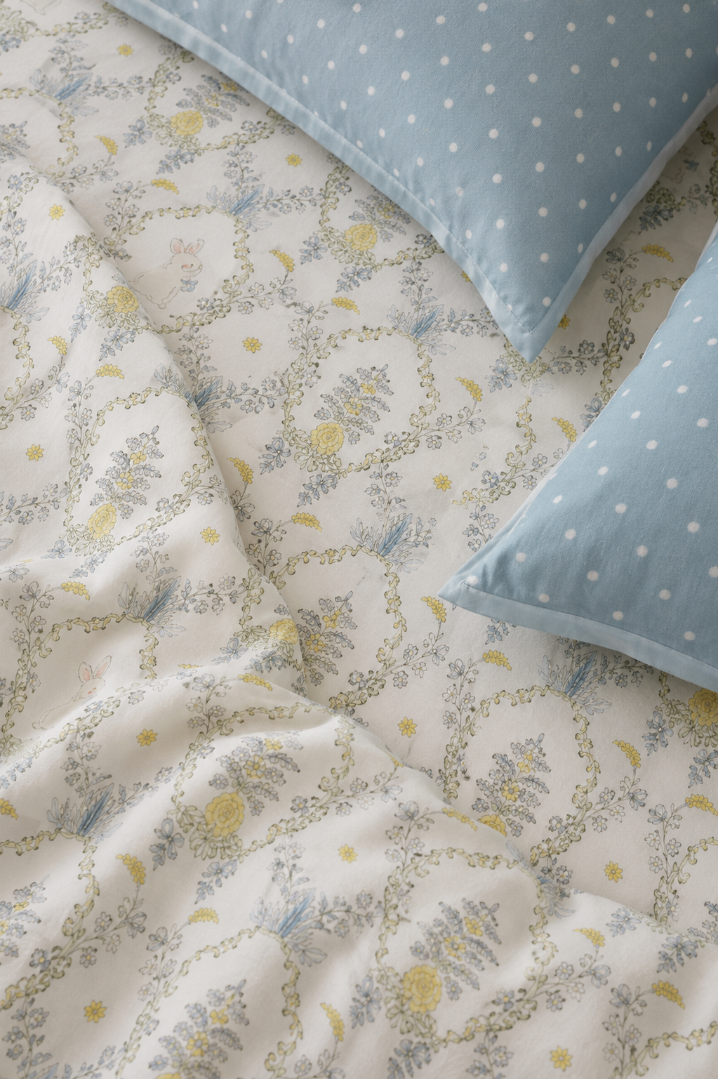 Bluebell Grove fitted cotton bedsheet set – print detail