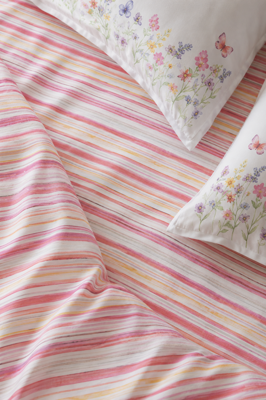 Bloomfield floral fitted bedsheet set – print detail