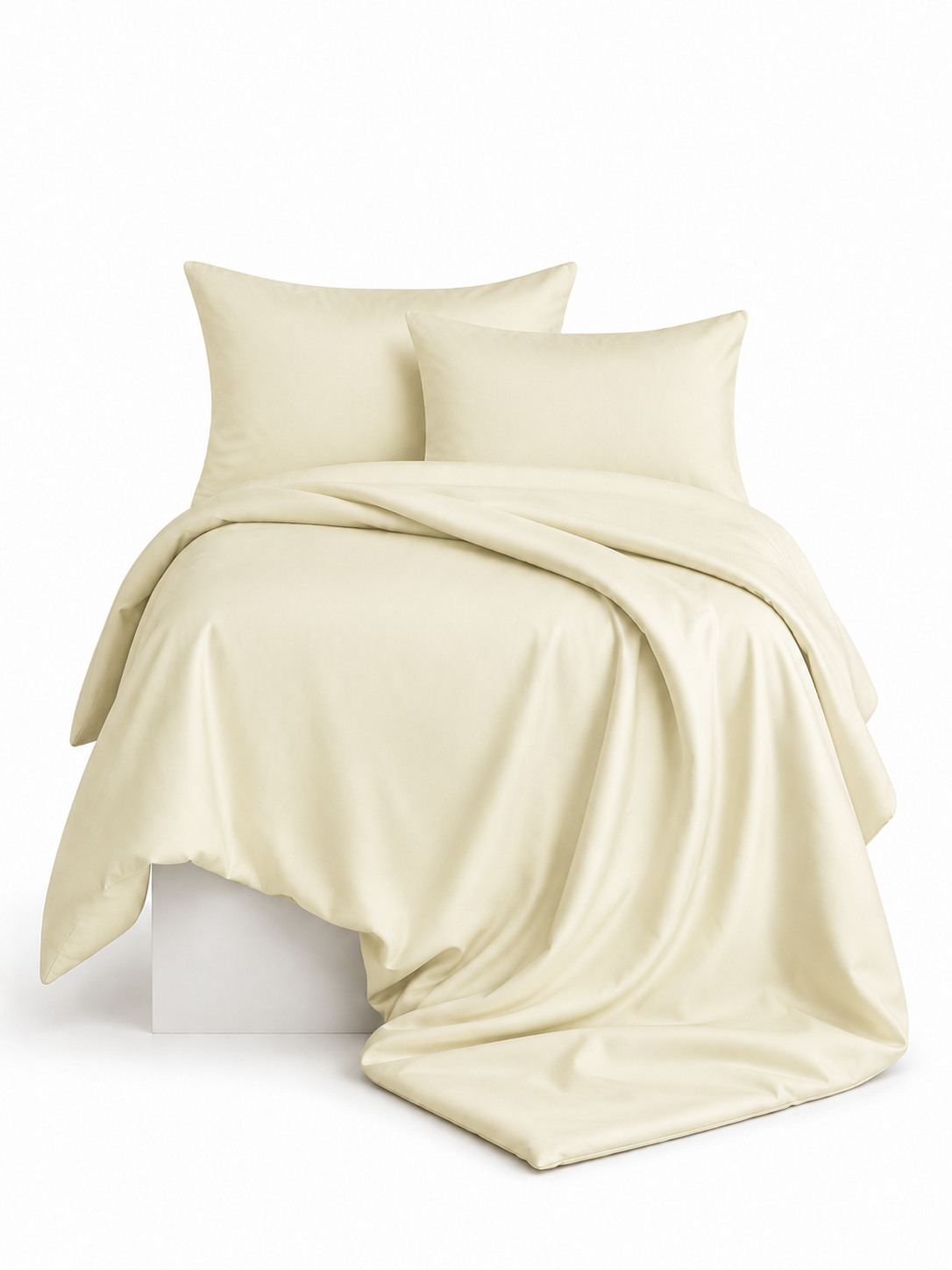 Maison Luxe soft beige 300 TC cotton bedsheet set – 300 Threads