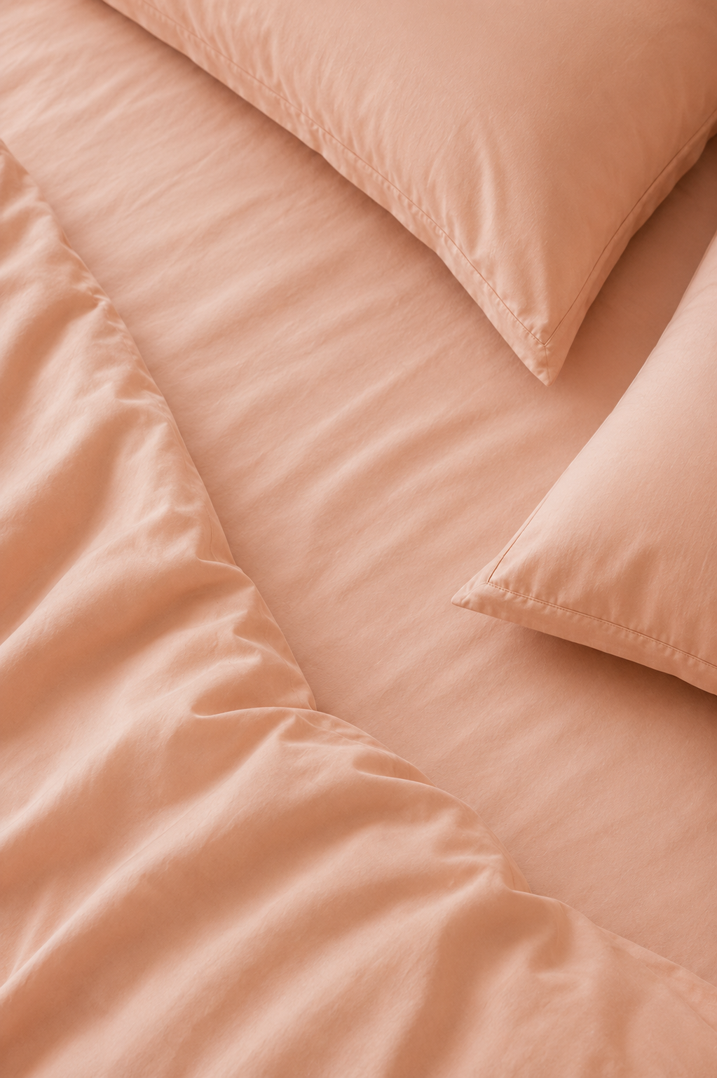 Maison Luxe blush pink cotton bedsheet set – fabric detail