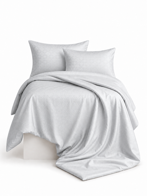 Aurelia ivory 300 TC cotton King bedsheet set – 300 Threads