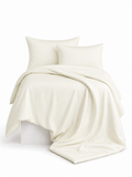 Maison Luxe ivory white 300 TC cotton bedsheet set – 300 Threads