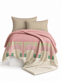 Shahi Dwar ornamental fitted bedsheet set in cotton – 300 Threads