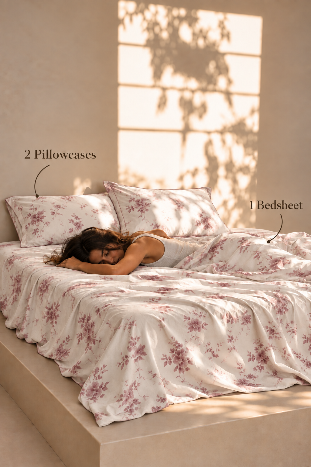 Wildflower Meadow vibrant floral print cotton bedsheet