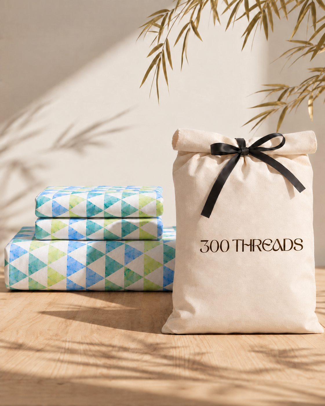 Soft lightweight and breathable Coastal Breeze cotton bedsheet
