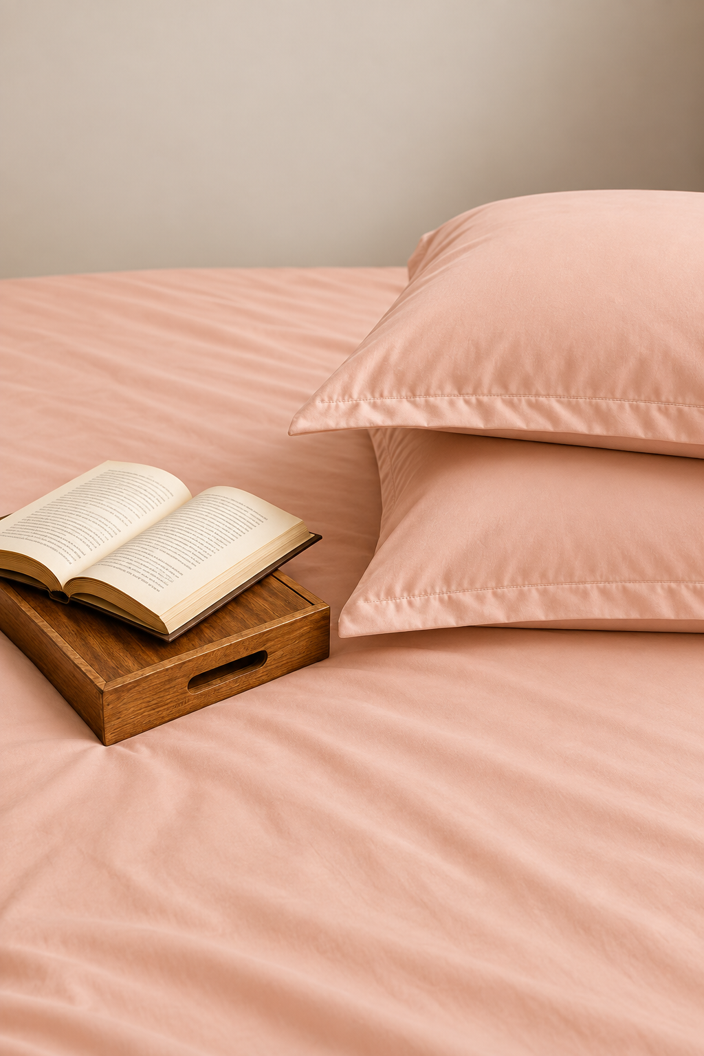 Maison Luxe Blush cotton bedsheet set by 300 Threads