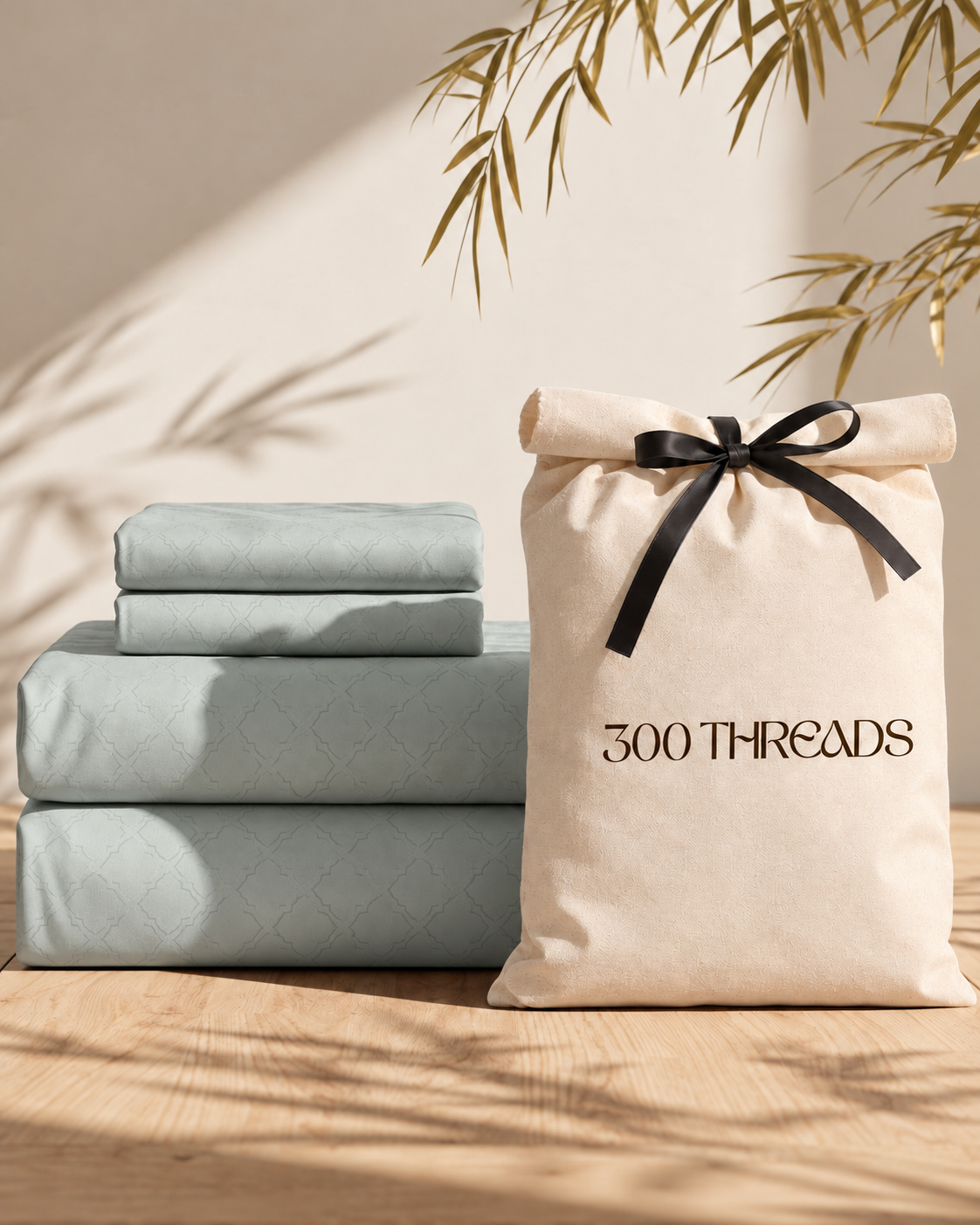 Aurelia Sage Mist super smooth cotton bedsheet for all seasons