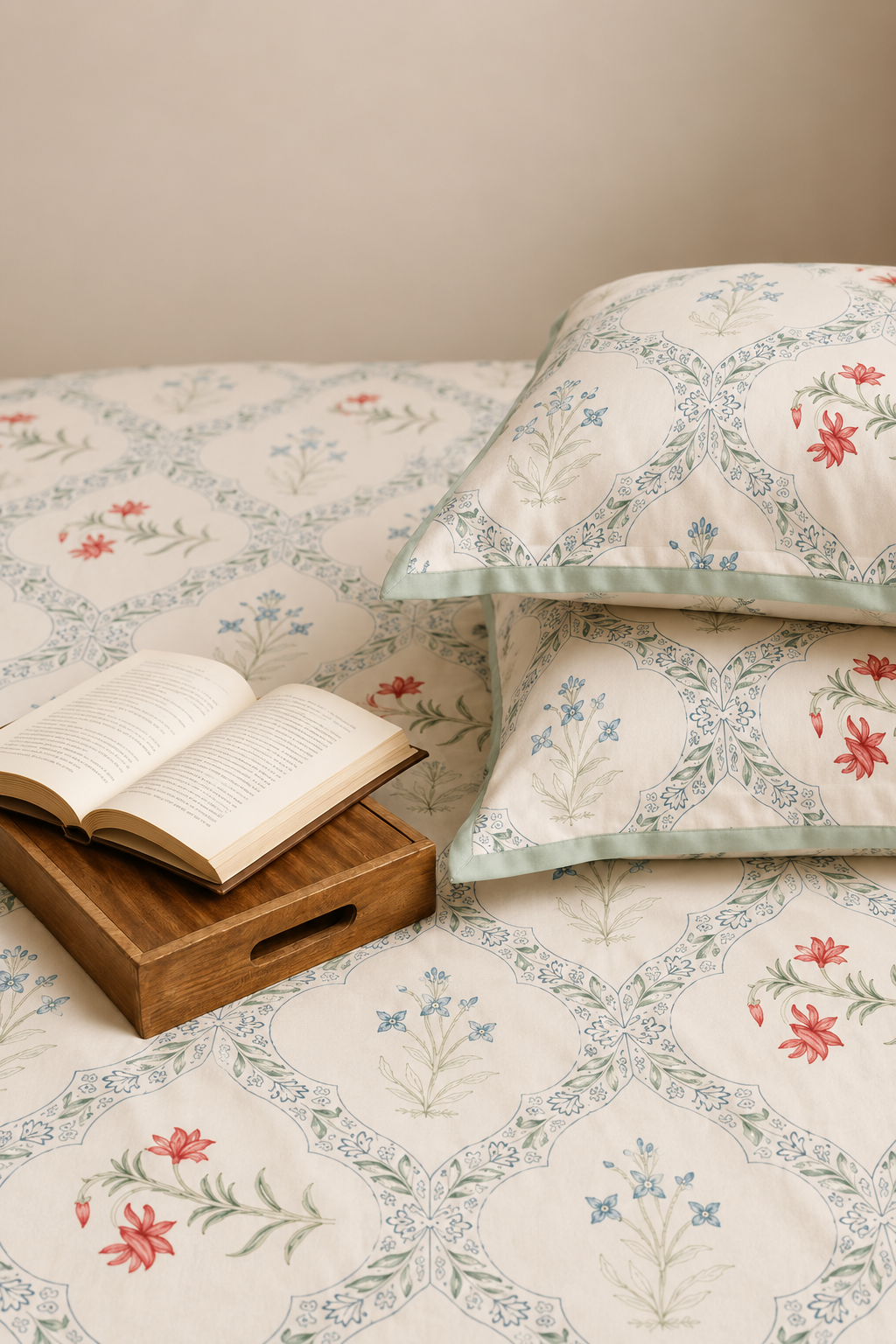 Meadow Bloom easy-care machine washable pure cotton bedsheet